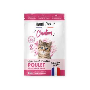 REPAS COMPLET EQUILIBRE CHATON POULET 80 GR