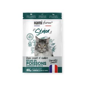 REPAS COMPLET EQUILIBRE CHAT SENIOR THON 80 GR