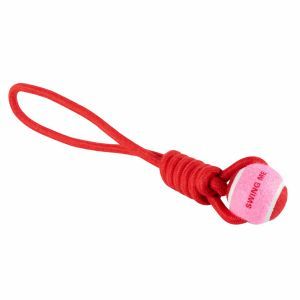 BALLE AVEC BOUCLE EN CORDE CATCH ME ROUGE / ROSE