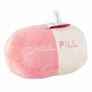 JOUET COUSSIN DE FRAPPE CHILL PILL ROSE / BEIGE