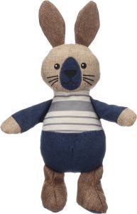 PELUCHE JIJI LAPIN BLEU