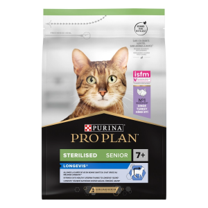 CAT STERILISED SENIOR DINDE  3 KG PRO PLAN