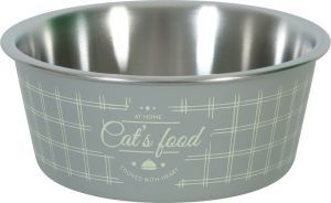 GAMELLE INOX CAT LOVE GRIS 400 ML