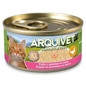 ARQUIVET BOITE CHAT POULET CREVETTE EN SAUCE 80 GR