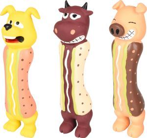 JOUET LATEX WILKE HOT DOG ASSORTI