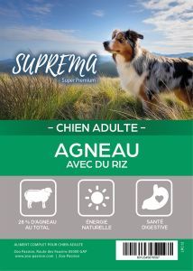 SUPREMA SUPER PREMIUM ADULTE AGNEAU ET RIZ 2 KG