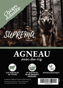 SUPREMA NATURAL ADULTE AGNEAU ET RIZ 10 KG