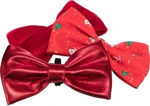 NOEUD PAPILLON XMAS ASSORTI 10 CM