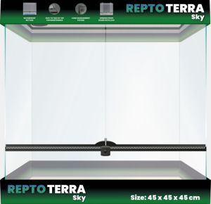 TERRARIUM REPTO TERRA SKY 45 X 45 X 45 CM