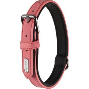COLLIER IMITATION CUIR DELU ROUGE 29 CM
