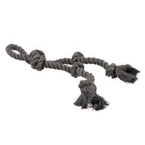 CORDE 5 NOEUDS ET BOULE ECO NOIR