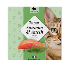 WILLIAM'S CHAT TERRINE SAUMON ANETH 80 GR