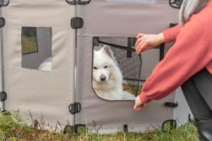 ENCLOS POUR CHIENS 8 ELEMENTS