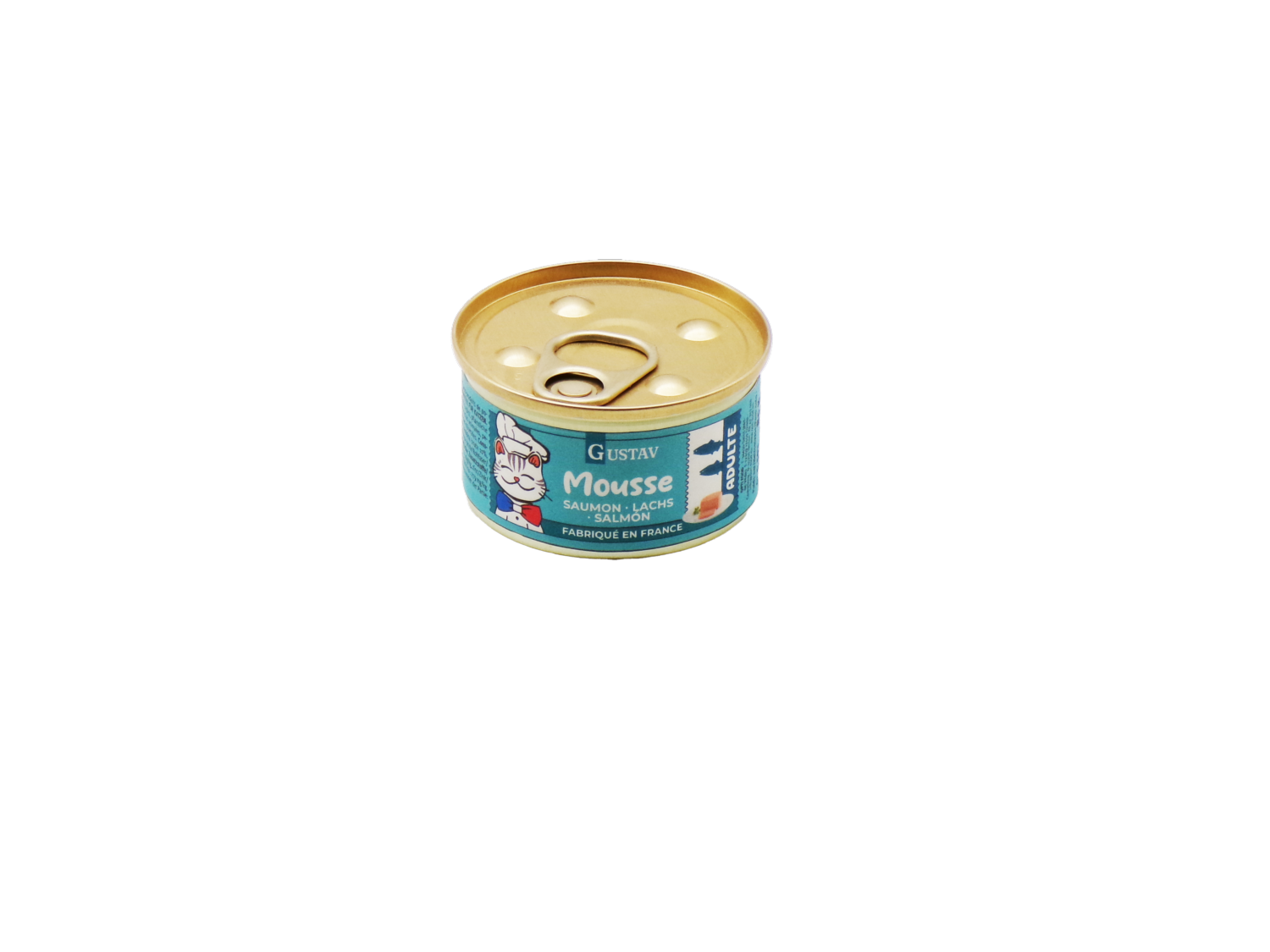 GUSTAV CHAT MOUSSE SAUMON 85 GR