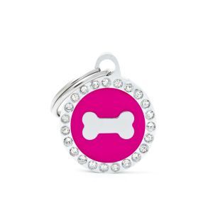 MEDAILLE GLAM CERCLE ROSE AVEC OS PM