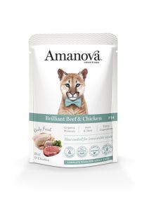 AMANOVA SACHET CHAT BOEUF POULET 85 GR