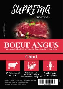 SUPREMA SUPERFOOD CHIOT AU BOEUF ANGUS 2 KG