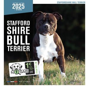 CALENDRIER STAFFORD SHIRE BULL TERRIER 2025