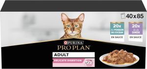 PRO PLAN ADULT DELICATE DIGESTION POISSONS / DINDE 40X85GR SAUCE