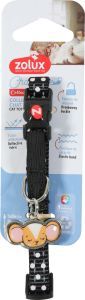 CHATOUILLE COLLIER CHAT SOURIS NOIR
