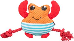 PELUCHE CRABE AVEC CORDE 28 CM