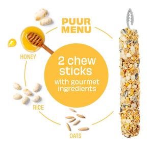 PUUR STICKS RONGEUR RIZ & MIEL X 2