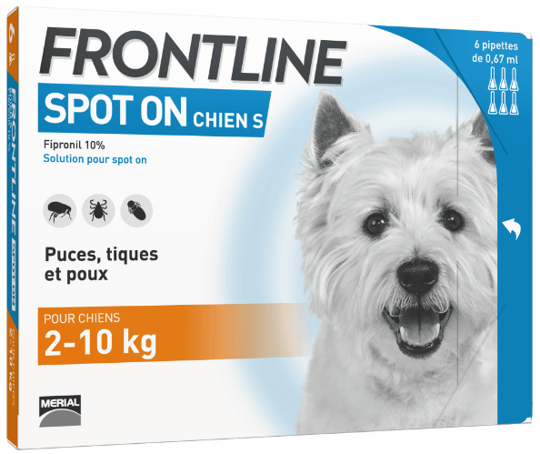 FRONTLINE 2/10KG 6 PIPETTES