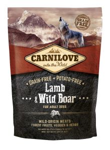 CARNILOVE CHIEN ADULTE AGNEAU SANGLIER 1,5 KG