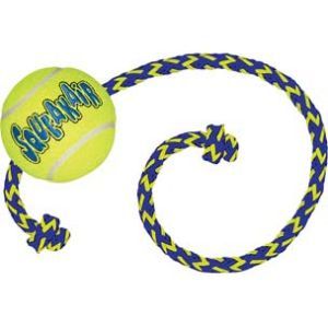 KONG SQUEAKERAIR BALL + ROPE MEDIUM
