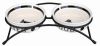 SET GAMELLES CÉRAMIQUE + PIED MÉTAL FOOD & WATER S