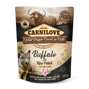 CARNILOVE   BUFFLE ET PETALES DE ROSES 300 GR