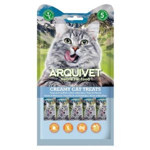 CREAMY CAT TREATS THON & CREVETTE 5 X 14 GR