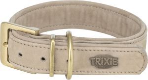 COLLIER EN CUIR PURE EXTRA LARGE GRIS CLAIR XS