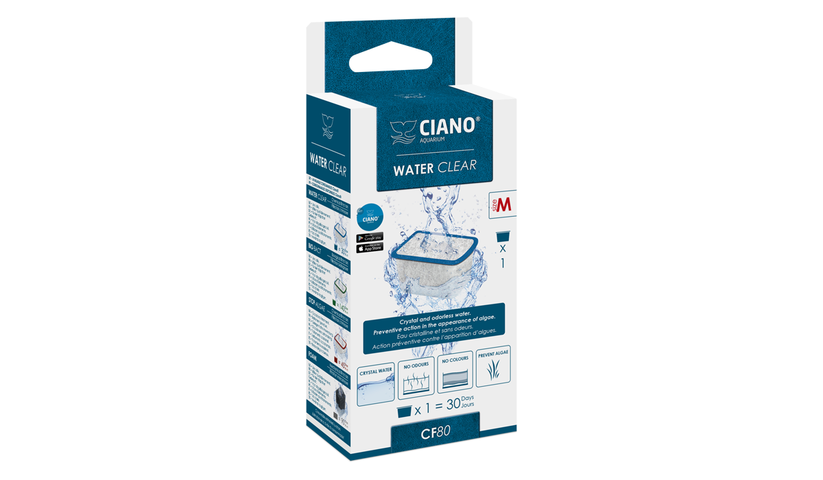 CARTOUCHE WATER CLEAR POUR FILTRE CIANO CF 80 M