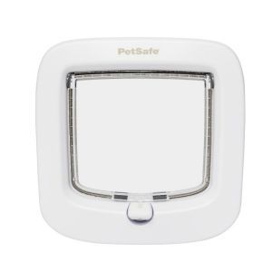 PORTE A CHAT 4 POSITION LUXE BLANCHE PETSAFE