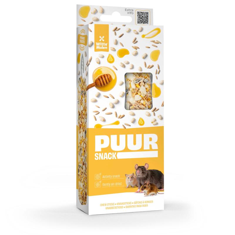 PUUR STICKS RONGEUR RIZ & MIEL X 2