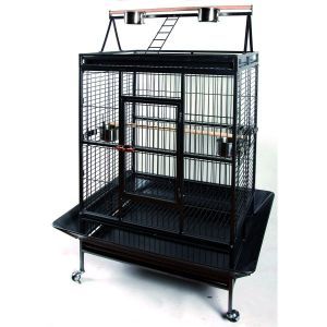 CAGE BIG PERROQUET GRIS FONCE