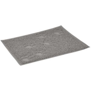 TAPIS BAC A LITIERE RECTANGULAIRE GRIS PM