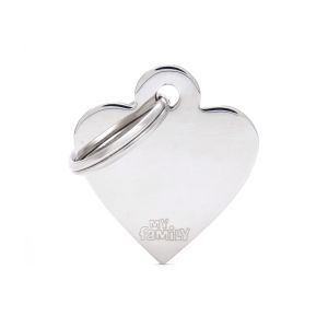 MEDAILLE BASIC COEUR CHROME PM