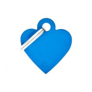 MEDAILLE BASIC ALU COEUR BLEU PM