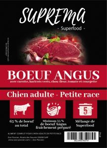 SUPREMA SUPERFOOD PETIT CHIEN AU BOEUF ANGUS 2 KG