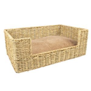PANIER EN ZOSTERE AVEC COUSSIN PROMO M