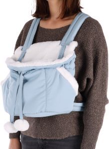 SAC TRANSPORT AVANT CUDDI BLEU AVEC POCHES POUR LES MAINS