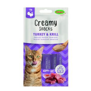 CREAMY SNACK DINDE & KRILL X 4 60 GR