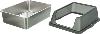 BAC A LITIERE EN INOX AVEC REBORD