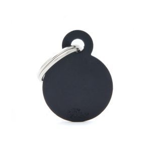 MEDAILLE BASIC ALU CERCLE NOIR PM