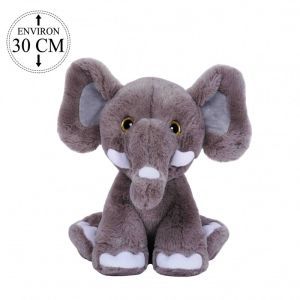 PELUCHE ELEPHANT ASSIS 30 CM