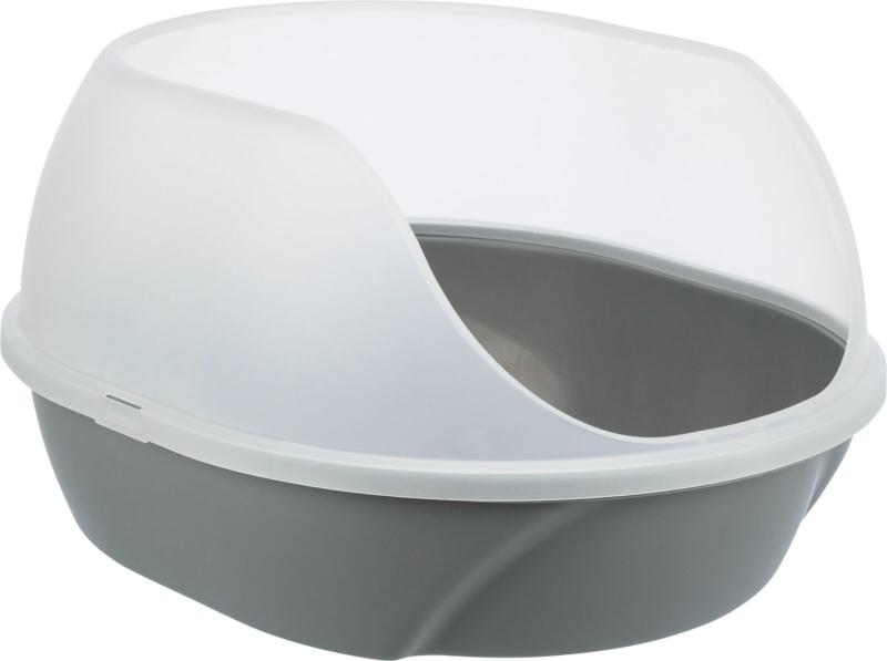 BAC A LITIERE SIMAO, HAUT REBORD 48 × 30 × 58 CM, GRIS