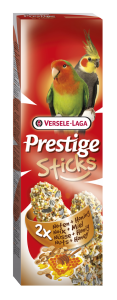 2 STICKS GRANDE PERRUCHE NOIX / MIEL