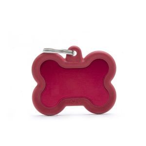 MEDAILLE HUSHTAG OS ALU ROUGE GOMME ROUGE XL